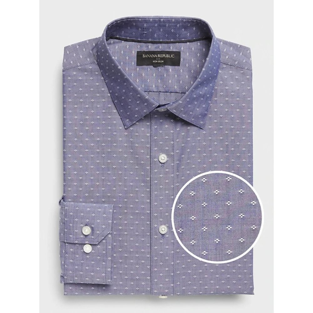 Banana Republic Slim-Fit Non-Iron Yarn-Dye Shirt